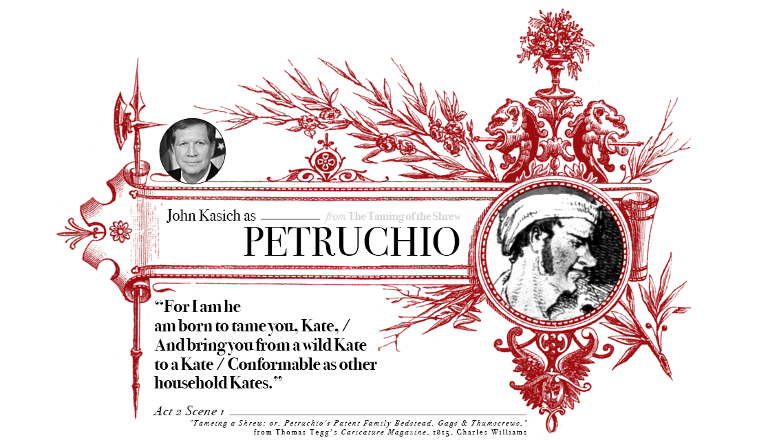 Campaign in Poetry, Govern in Prose - John Kasich as Petruchio