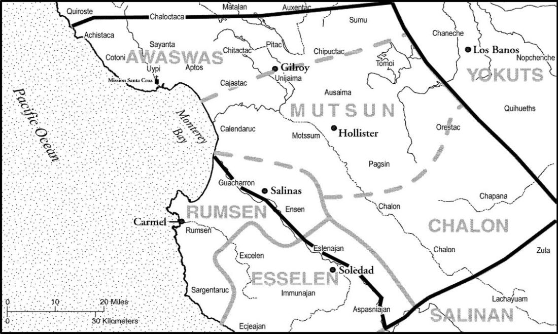 Mutsun Territory (Source: Amah Mutsun Tribal Band)