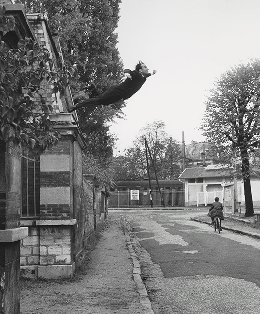 Leap into the Void by Yves Klein, gelatin silver print, 1960 (Source: The Met)