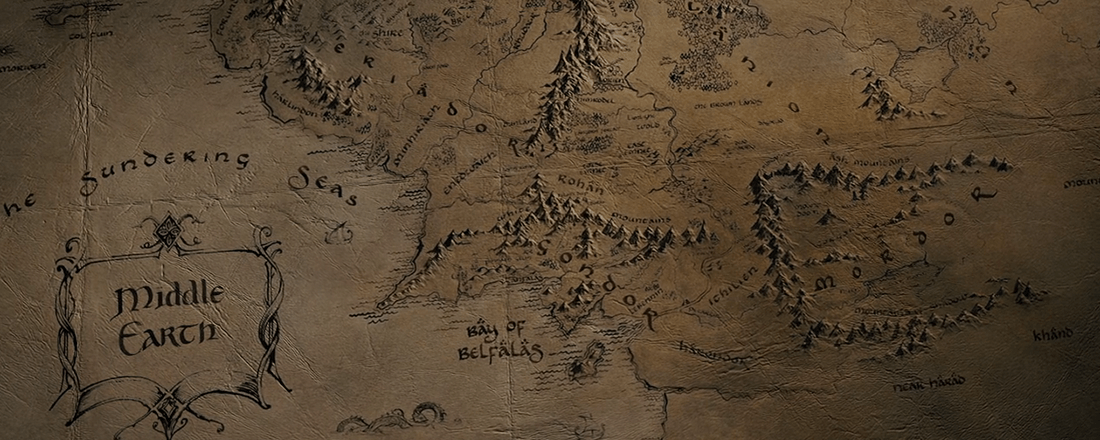 Map of Middle-Earth (Source: LOTR Wikia)