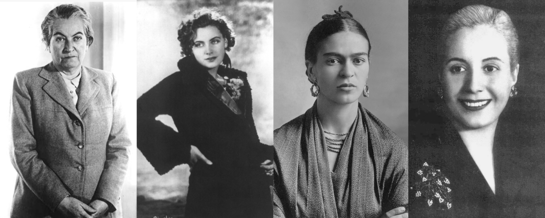 Gabriela Mistral, Greta Garbo, Frida Kahlo, Eva Perón (Source: Various)
