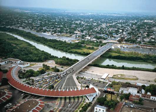 Nuevo Laredo and the Rio Grande (Source: Pinterest)