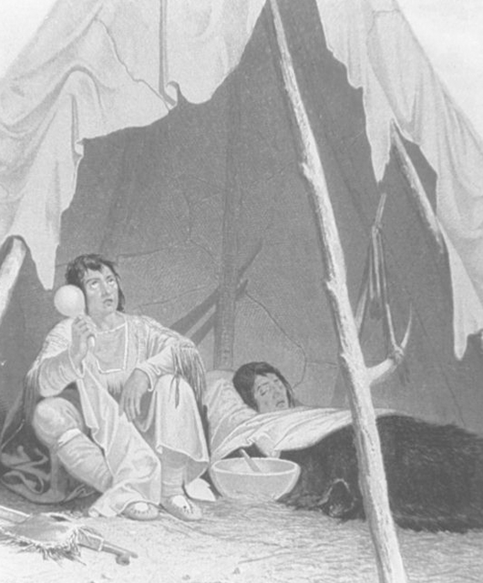 A Sick Native American (Source: National Library of Medicine/Wikimedia Commons)