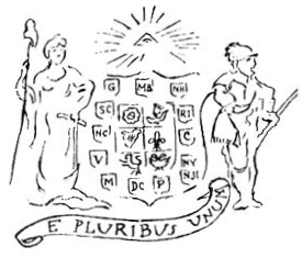 Original 1776 design for the Great Seal by Pierre Eugene du Simitiere (Source: Wikimedia Commons)