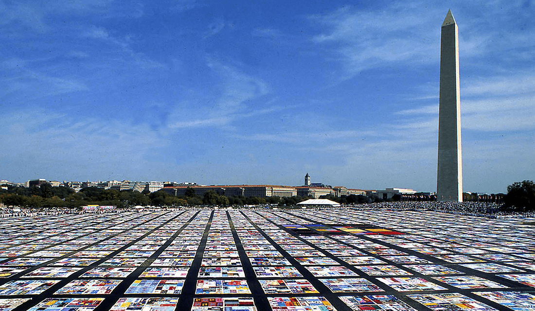 AIDS Memorial Quilt (Source: National Institute of Health/Wikimedia Commons)