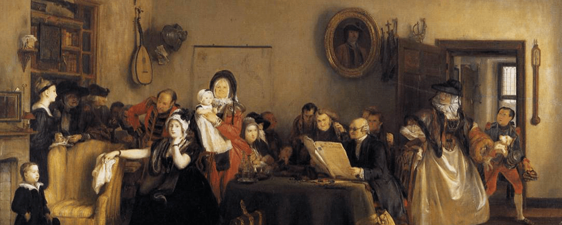 "Reading the Will," 1820 by David Wilkie (Source: Wikimedia Commons)