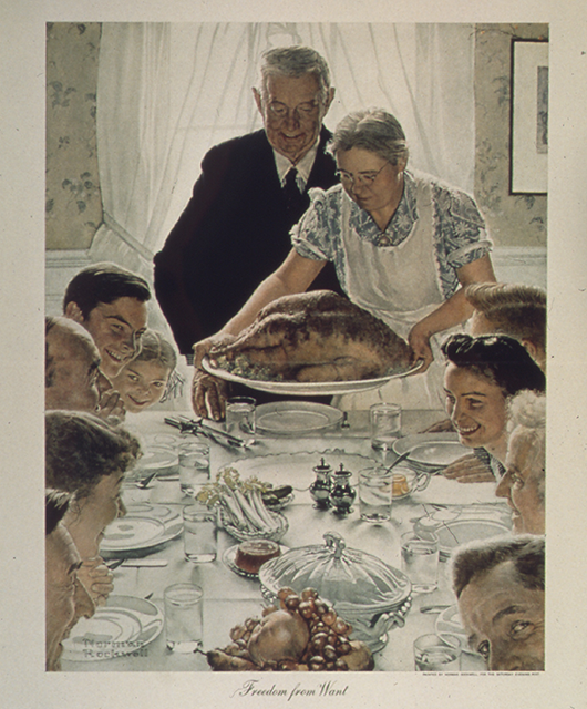 Norman Rockwell's iconic "Freedom from Want" painting (Source: Wikipedia)