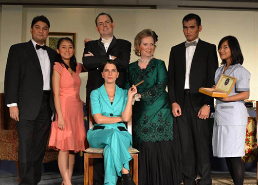 Cast of Jakarta Players' 2013 production of "An Inspector Calls" (Source: Jakarta Players)