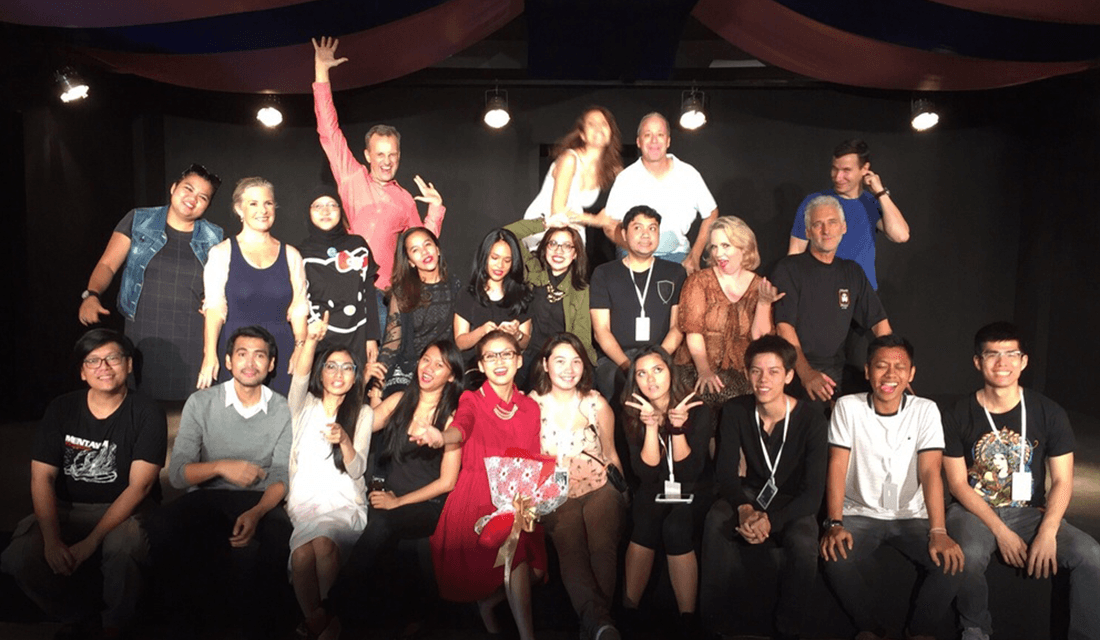 Cast and crew of "Naked Mole Rats in the Heart of Darkness" (Source: Jakarta Players/Facebook)