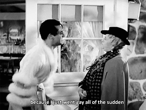 GIF of Cary Grant from "Bringing Up Baby" (Source: butch4filme/Tumblr)