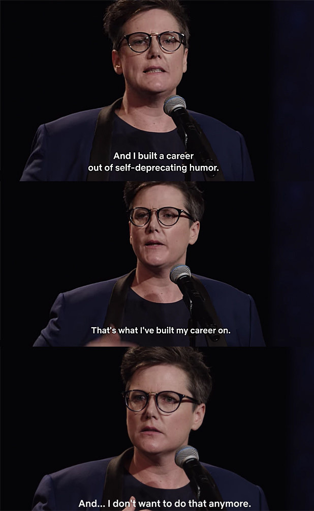 Hannah Gadsby in "Nanette" (Source: Buzzfeed/Tumblr)