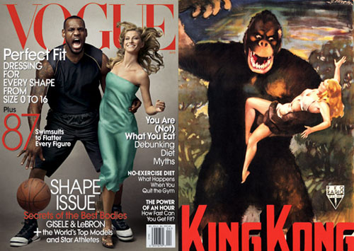 Controversial Lebron James Vogue Cover (Source: Jezebel)