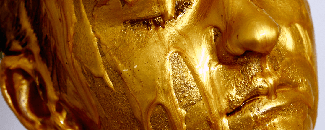 Gold Paint Melting On Person