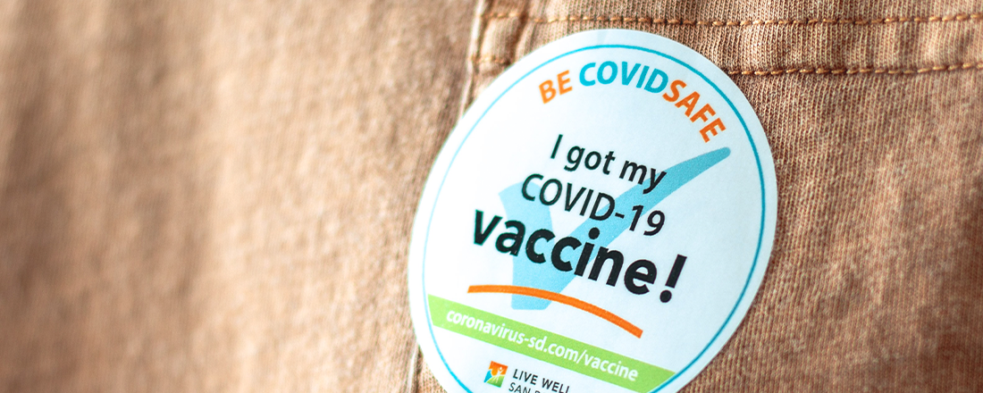 Covid Vaccine Sticker